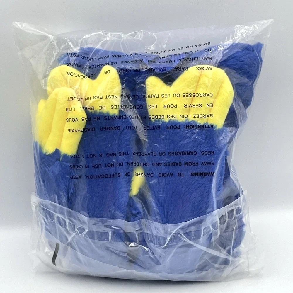 Poppy Playtime Huggy Wuggy Plush Backpack Blue Monster Bag New Sealed